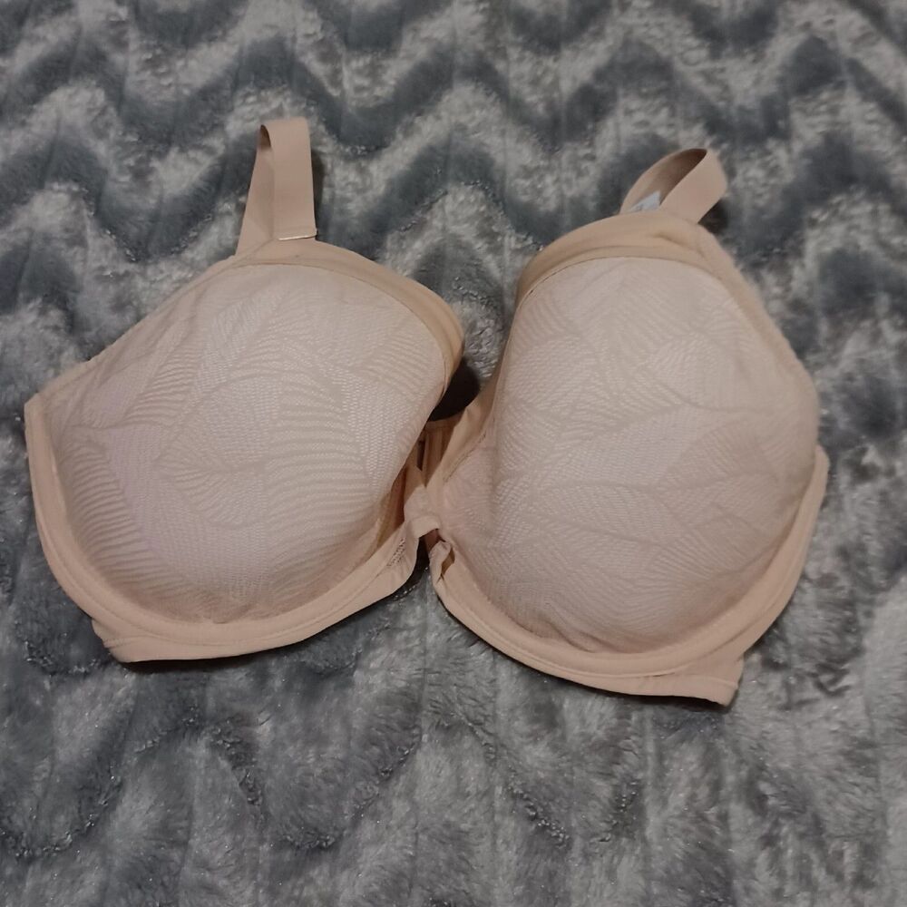 Paramour Womens Size 34G Beige Leaf Padded Bra NWT With Underwire
